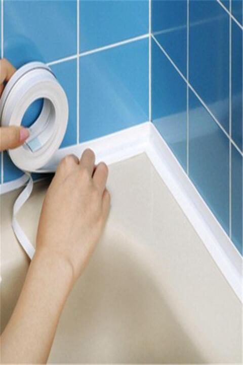 MasterCar 3.2 mt Su Sızdırmaz Geçirmez Bant Lavabo Küvet Tezgah Lavoba Kenar Bandı Banyo Mutfak Sızdırmazlık B
