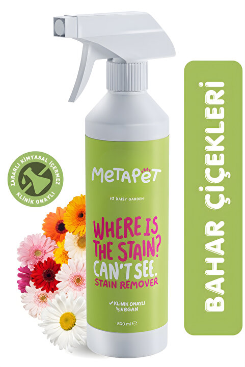Metapet Doğal Çiçek Kokulu Kedi Idrar Ve Çişi Giderici, Tuvalet Lekelerini Çıkarıcı Sprey, 500 ml