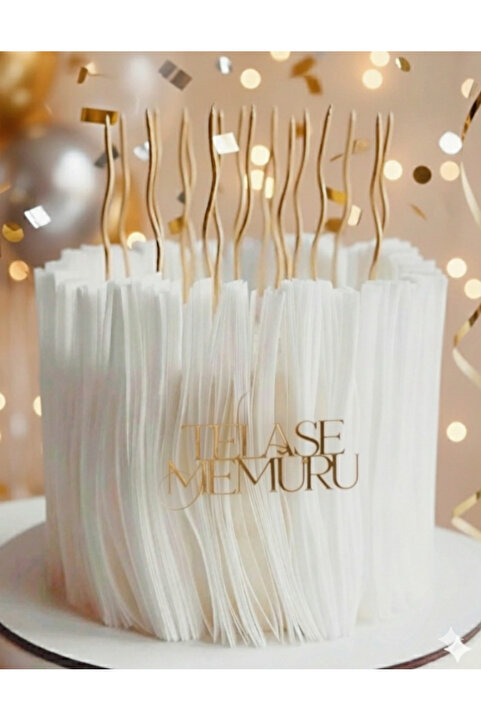 telaşe memuru Hazır Kesilmiş Yenilebilir Yan Pasta Şeriti - Pasta Süsü Yenilebilir Kağıt (3×21 ölçü) 25 Adet