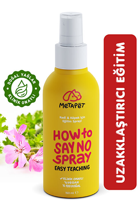 Metapet Doğal Köpek Uzaklaştırıcı Sprey, Caydırıcı Tuvalet Eğitimi, Köpek Çiş Pedi Için Kovucu, 150 ml
