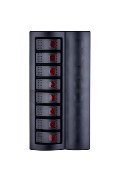 Genel Markalar 8'li Switch Panel,Kırmızı Işıklı ve Otomatik Sigortalı