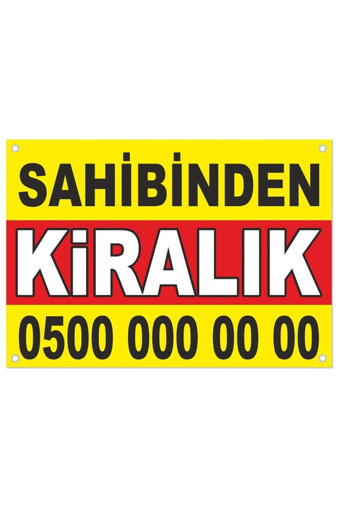35 BUÇUK B-03 (70 Cm X 100 Cm) Sahibinden Kiralık Branda - Afiş- Pankart