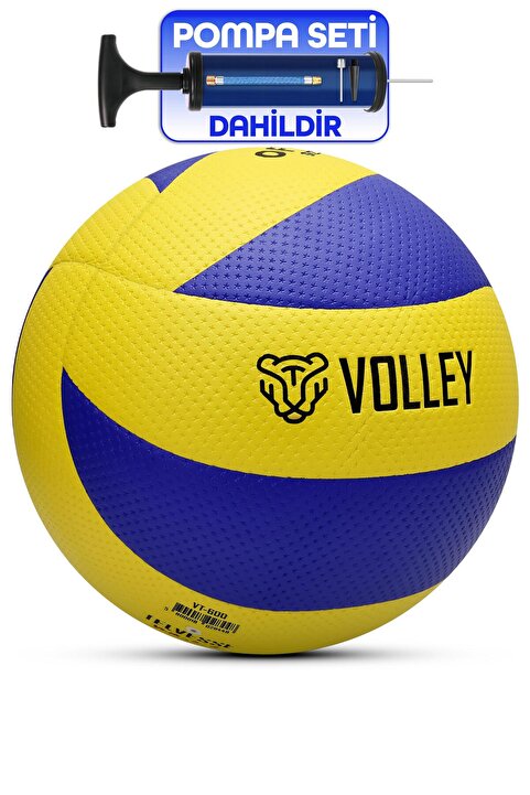Telvesse Sert Zemin Voleybol Topu Pompalı SET 8 Panel Sert Deri İç-Dış Mekan Uygun Dayanıklı VT600