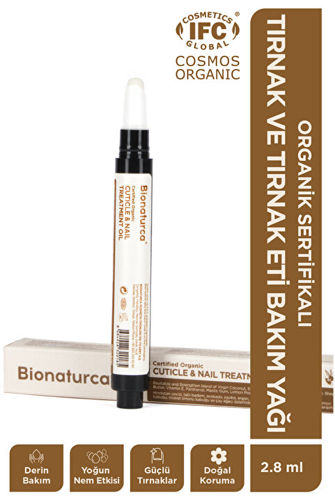 BIONATURCA Organik Sertifikalı Tırnak Ve Tırnak Eti Bakım Yağı 2.8 Ml.