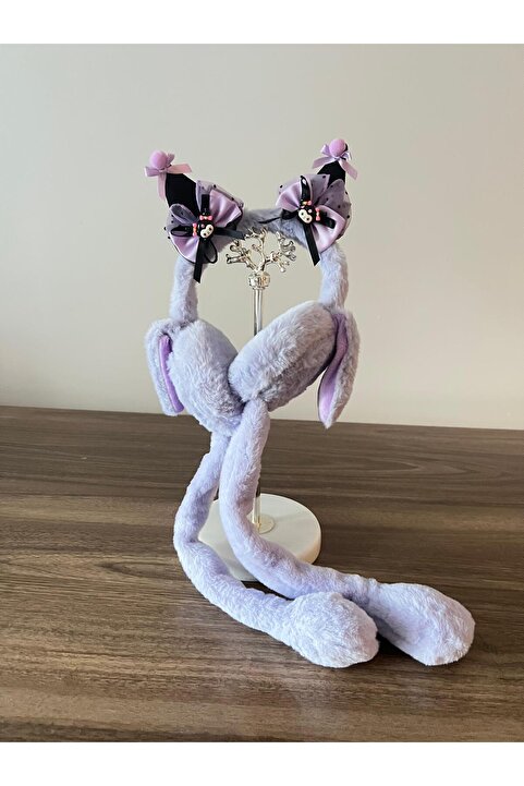 zyc Kuromi Kadın/kız Hareketli Ve Sesli Peluş Kulaklık