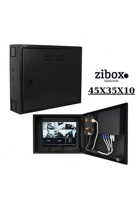Zibox Dvr Pano/box Nvr Cctv Rack Kabinet Ve Monitör Koruma Kutusu Antrasit