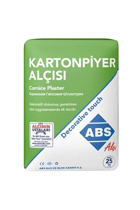 Genel Markalar Çabuk Donan Alçı (KARTONPİYER ALÇISI) 3KG (açık alçı poşetlenip gönderilmektedir)