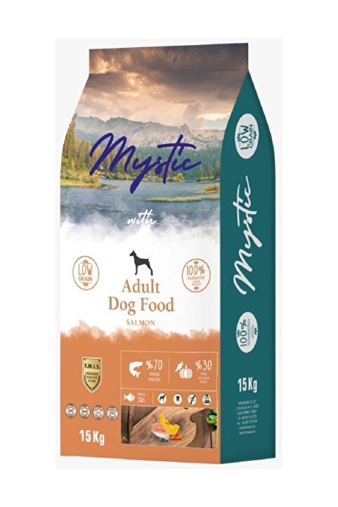 Mystic AZ TAHILLI YETİŞKİN KÖPEK MAMASI SOMON 15KG