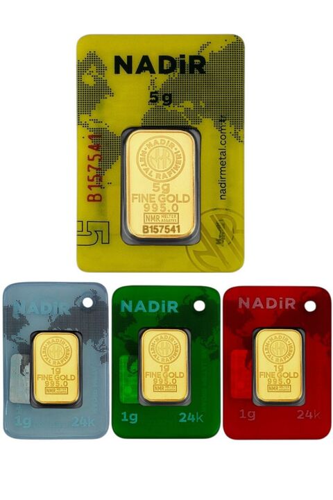 Tuğrul Kuyumculuk Nadir Gold 8 Gram (5+3) Külçe Gram Altın 24 Ayar