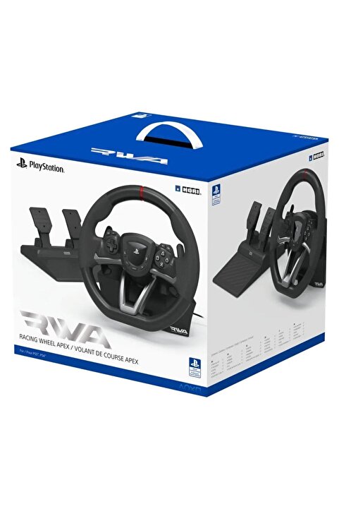 Genel Markalar Racing Wheel APEX Direksiyon Seti – PS5/PS4/PC Uyumlu, Pedallı, 270° Ayarlanabilir