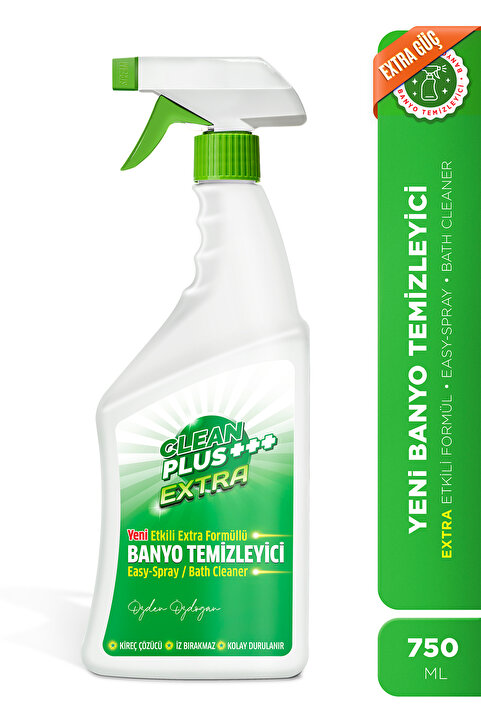ÖZDEN ÖZDOĞAN Clean Plus+ Extra Kireç Çözücü Ultra Güçlü Banyo Temizleyici 750 ml