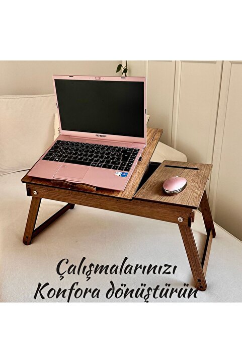 Vigo Wood Katlanır Ayaklı Çalışma Masası Laptop Sehpası