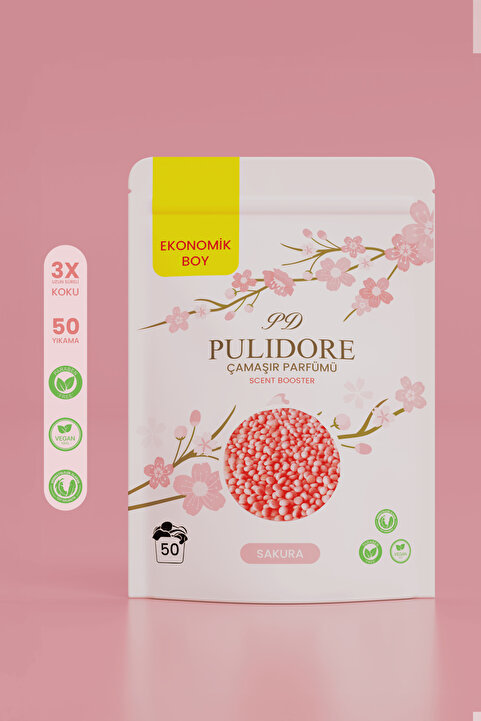 PULIDORE Granül Çamaşır Parfümü & Çamaşır Yumuşatıcı Sakura 525 gr ( 50 Yıkama )