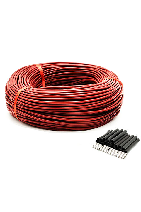 MERALLİ Yerden Isıtma Kablosu R12K 33Ω/m 220V karbon silikon yalıtım 100 m