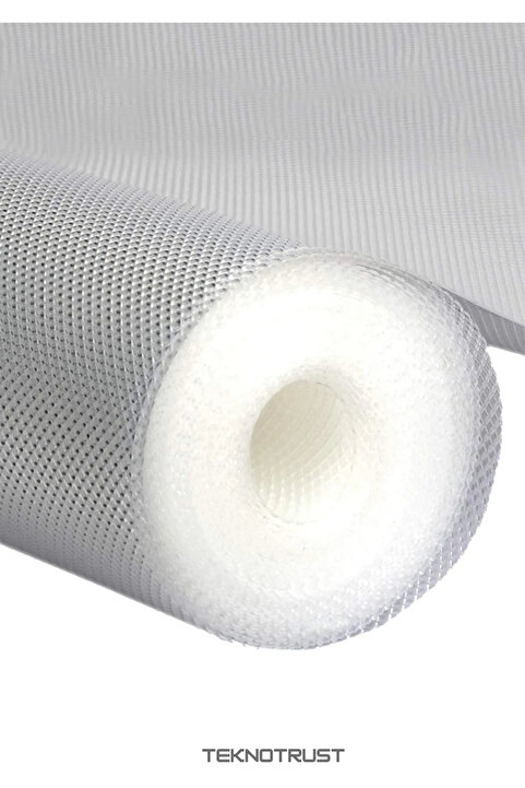 teknotrust Mutfak Kaydırmaz Şeffaf Raflık Kaymaz Dolap İçi Çekmece Örtüsü Pvc 45x300 Cm Koruyucu Eva Kalınn