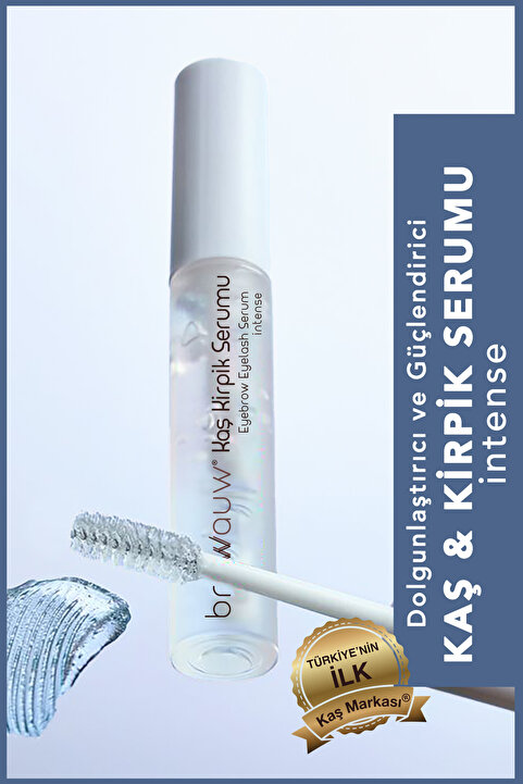 BROWWAUW Kaş & Kirpik Serumu Intense -peptit, Hyaluronik Asit, Argan- Dökülme Karşıtı Ve Besleyici