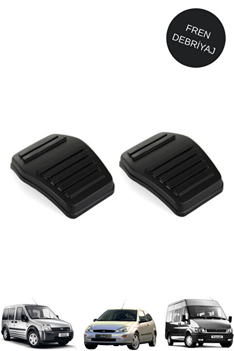 MEF Connect Focus 1 - Transit V184 Uyumlu Fren Debriyaj Pedal Lastiği ( 2 Adet )