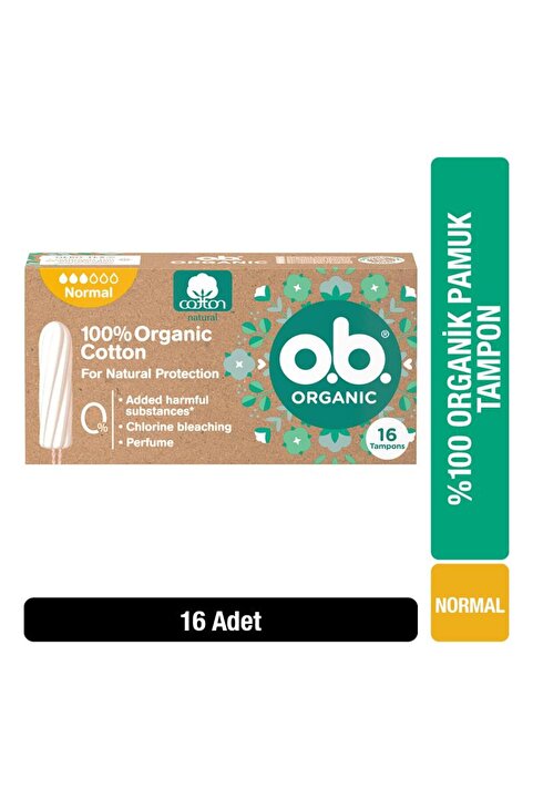 Genel Markalar o.b Organic Normal Tampon 16'lı Paket