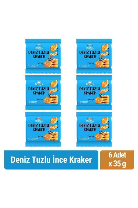 Crackfers Pretzel Deniz Tuzlu 35 gr x 6 Adet