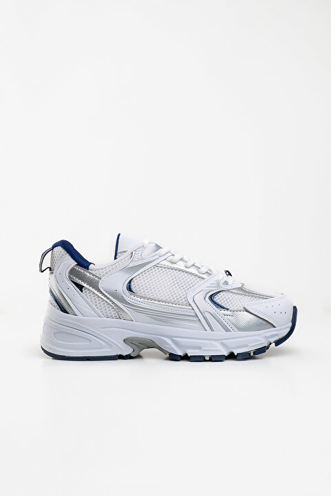 Shupe Kadın Erkek Unisex Beyaz Lacivert Günlük Spor Ayakkabı Sneaker