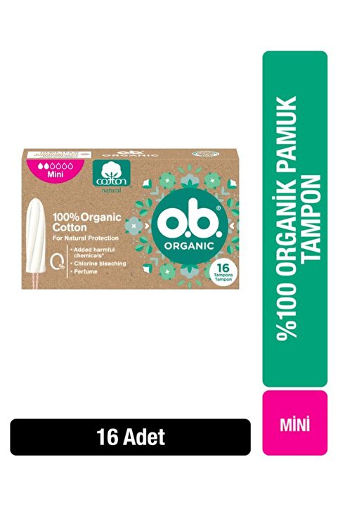 Genel Markalar O.B. Organik Mini Tampon 16’lı