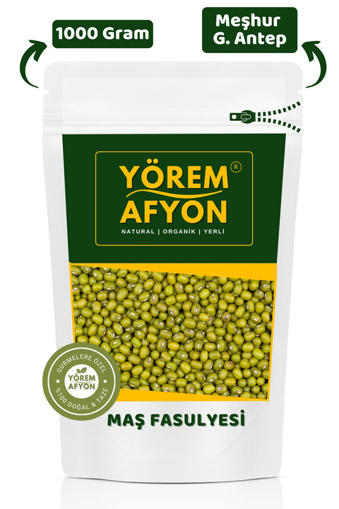 Gülçehre Gaziantep Yöresinden Doğanın Protein Hazinesi Maş Fasulyesi, Cin Börülcesi {Vigna Radiata} | 1000Gr