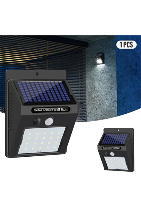 ZAUSS Güneş Enerjili Hareket Sensörlü 140 Led Bağ Bahçe Garaj Ev Aydınlatma Lambası Glrshop