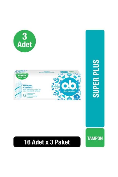 o.b. Super Plus Tampon 16 adet x3