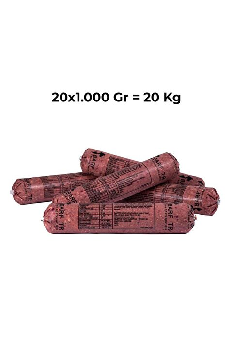 BARFTR Mix Barf 20 kg Aç Bitir Paket Köpek Maması