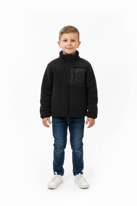 Lovexi WELSOFT PELUŞ FERMUARLI KIŞLIK KIZ VE ERKEK ÇOCUK YELEK HIRKA(TAM KALIP )