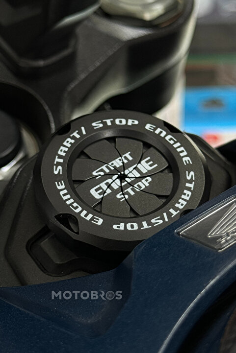 Motobros MOTOSİKLET SİYAH KONTAK KORUYUCU AKSESUAR DEKORATİF DÖNEN KAPAK