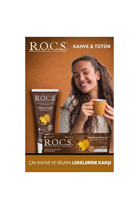 R.O.C.S. Kahve Tütün Lekelere Karşı Diş Macunu 60 ml