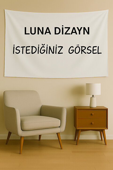LUNA DİZAYN Kişiye Özel Duvar Örtüsü Duvar Halısı İstediğiniz Modeli Sizin İçin Üretelim