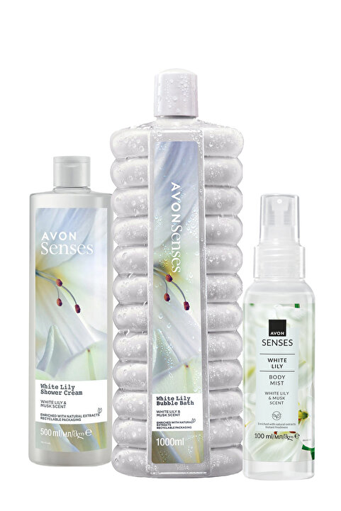 Avon Senses White Lily Beyaz Zambak Kokulu Bakım Paketi