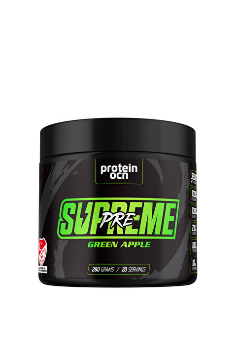 Proteinocean Preworkout Supreme Yeşil Elma - 280g - 20 Servis