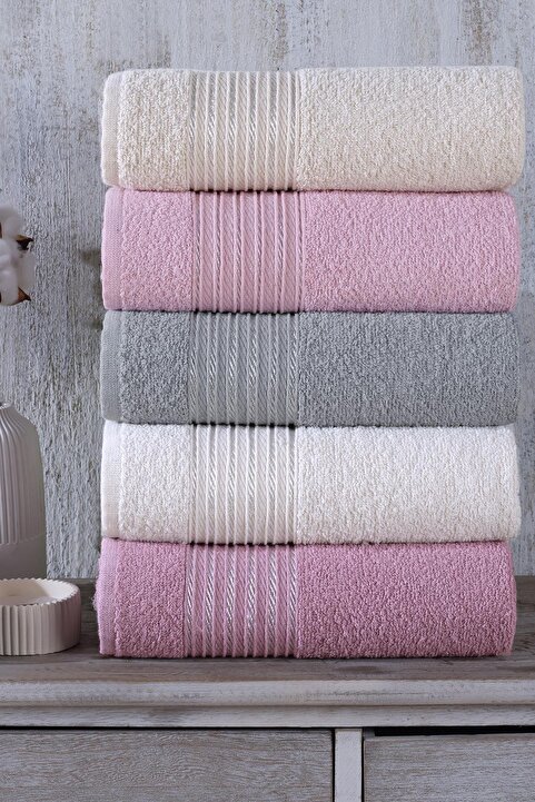 Zeynep Tekstil Range | 5'li 50x90 cm El&Yüz Havlu Seti
