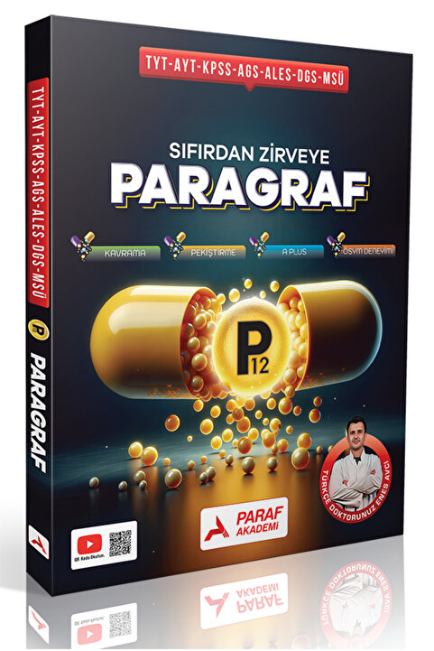 Paraf Yayınları PARAF AKADEMİ TYT P12 PARAGRAF SORU BANKASI ENES AVCI TÜRKÇE DOKTORUNUZ
