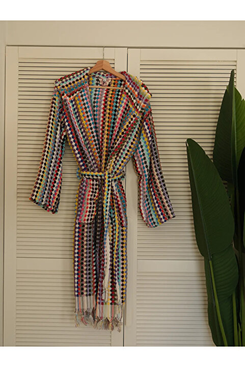 NEEDLE Polkadot Multi Color Bornoz (S/M)
