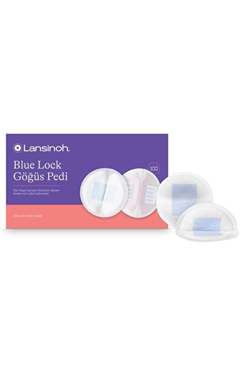 LANSINOH Blue Lock Göğüs Pedi 100 Adet - Standart Standart