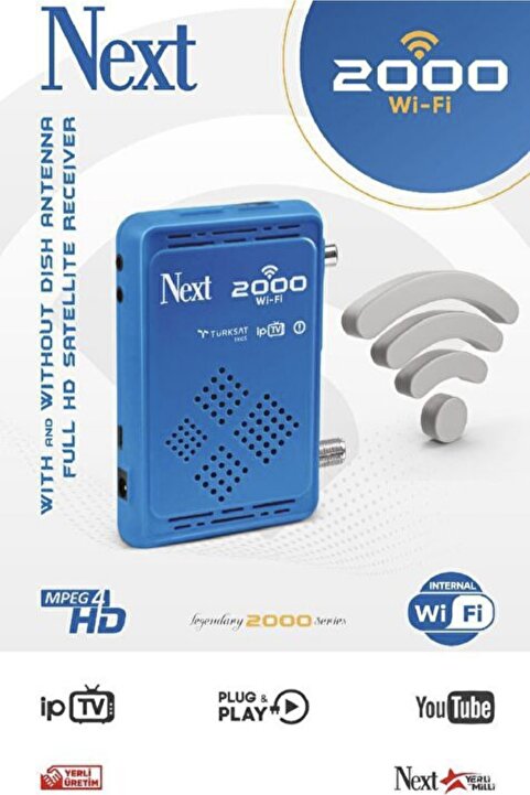 Next Nextstar Next 2000 Wifi-S I.p.t.v. Özellikli Hd Uydu Alıcısı Dahili Wifi