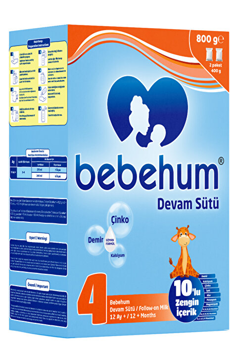 bebegen Bebehum 4 Numara Devam Sütü 12 Ay+ 800 gr