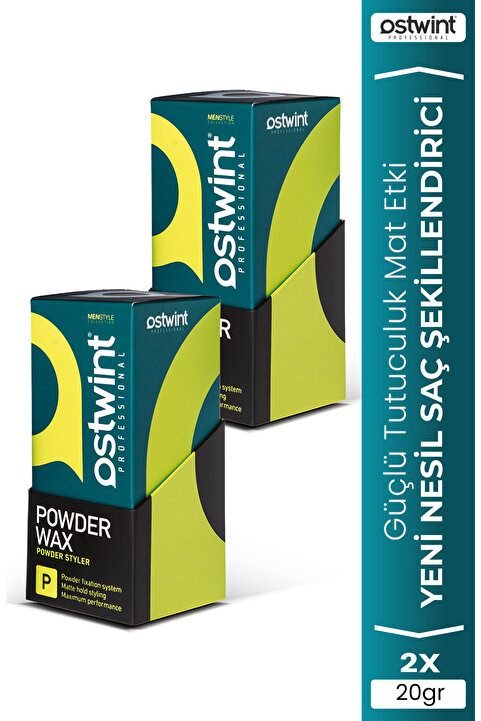 Ostwint Pudra Wax Şekillendirici Mat Saç Pudrası 20 ml X 2 Adet