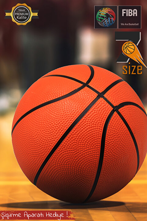 Hsport Premium  Basketbol Topu İç Dış Mekan Uyumlu 7 no Basket Topu + Şişirme Aparatı