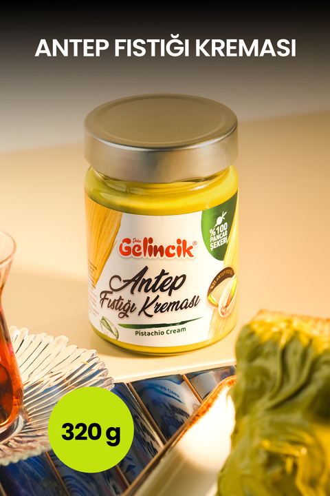 Gelincik Kahvaltılık Sürülebilir Doğal Katkısız 320gr Özel Üretim Antep Fıstığı Kreması