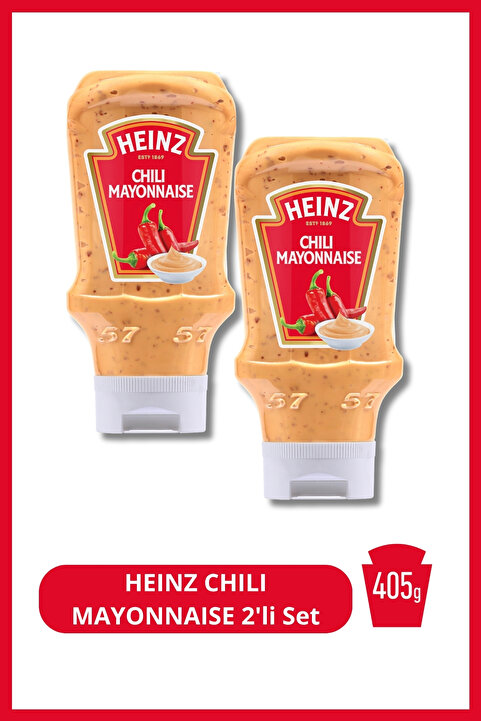Heinz Hot Chili Acılı Mayonez 405 g 2'li Set