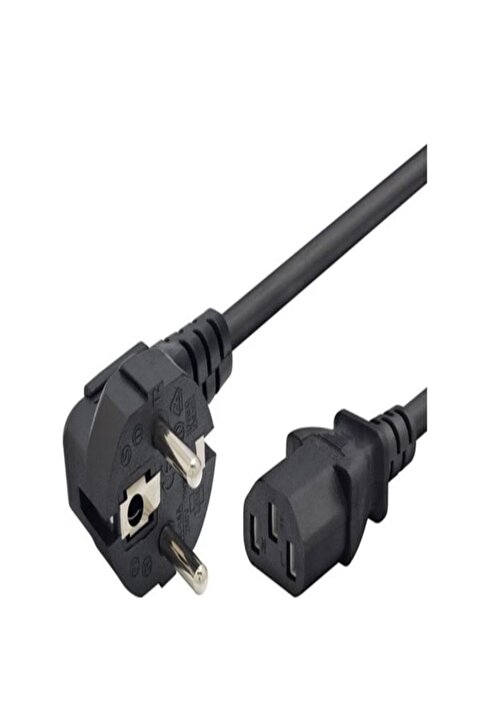 Genel Markalar 220 Volt Power Elektrik Güç Kablosu Bilgisayar Pc Güç Elektrik Kablosu 1.2 Metre