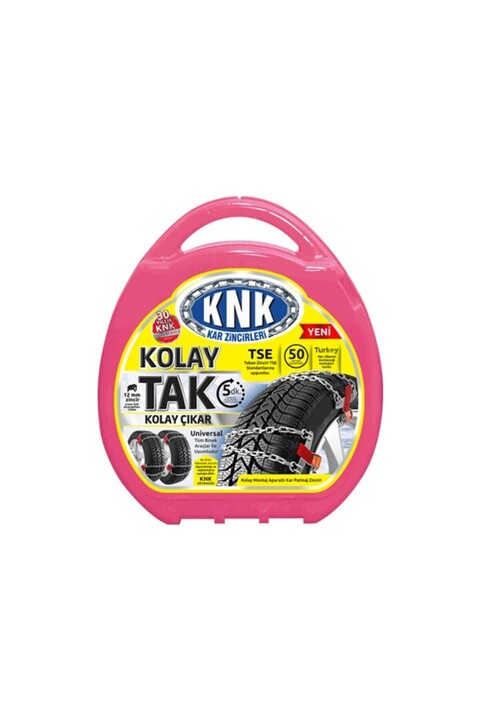 KNK Kar Zinciri Kolay Tak Çıkar Tüm Binek Araçlara Uyumlu