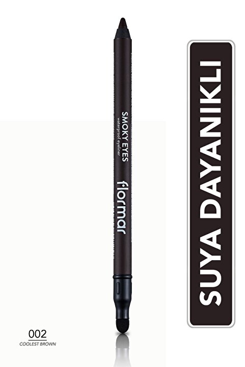 Flormar Smokey Göz Kalemi (KAHVE) - Smoky Eyes Waterproof Eyeliner - 002 Coolest Brown - 8690604547258