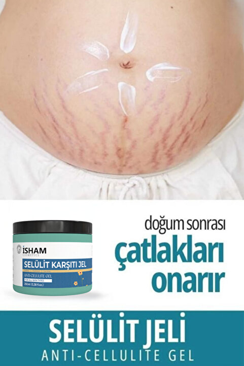 isham cosmetics Selülit Ve Çatlak Giderici Vücut Şekillendirici Jel 250 ml