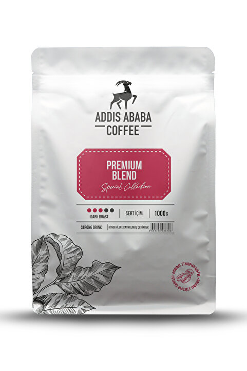 Addis Ababa Coffee Premium Espresso Blend Çekirdek Kahve 1000 Gr.